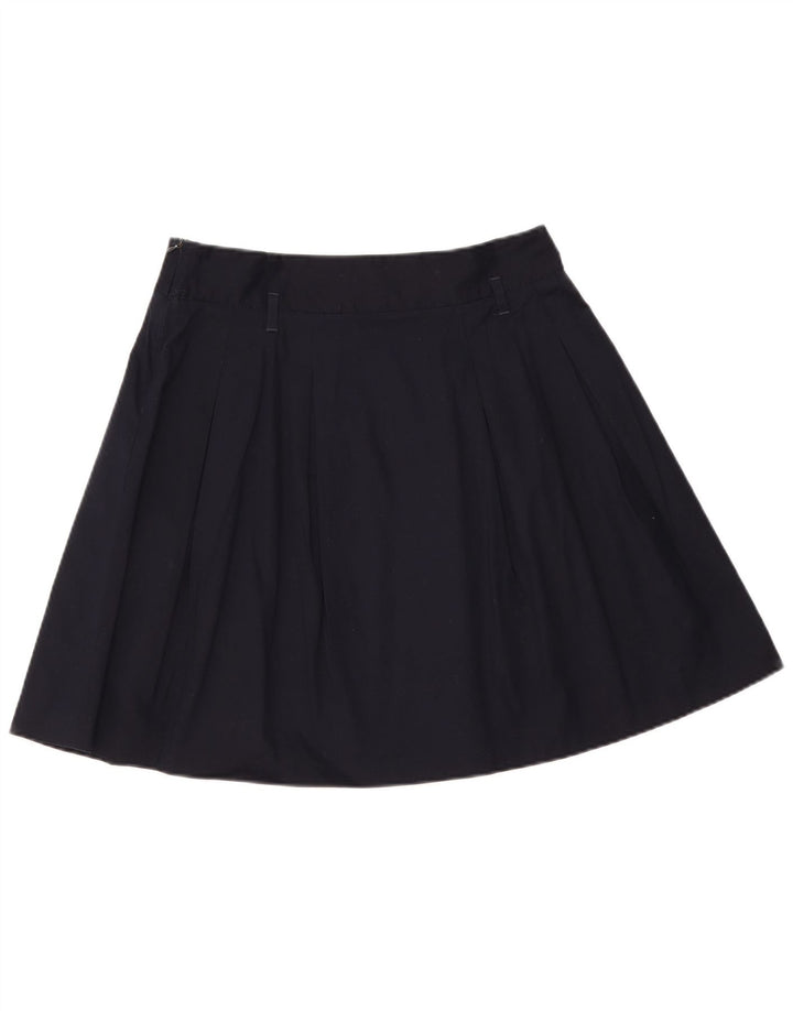 Zara Γυναικεία Φούστα A-Line Μεγάλη W32 Navy Blue Βαμβακερή