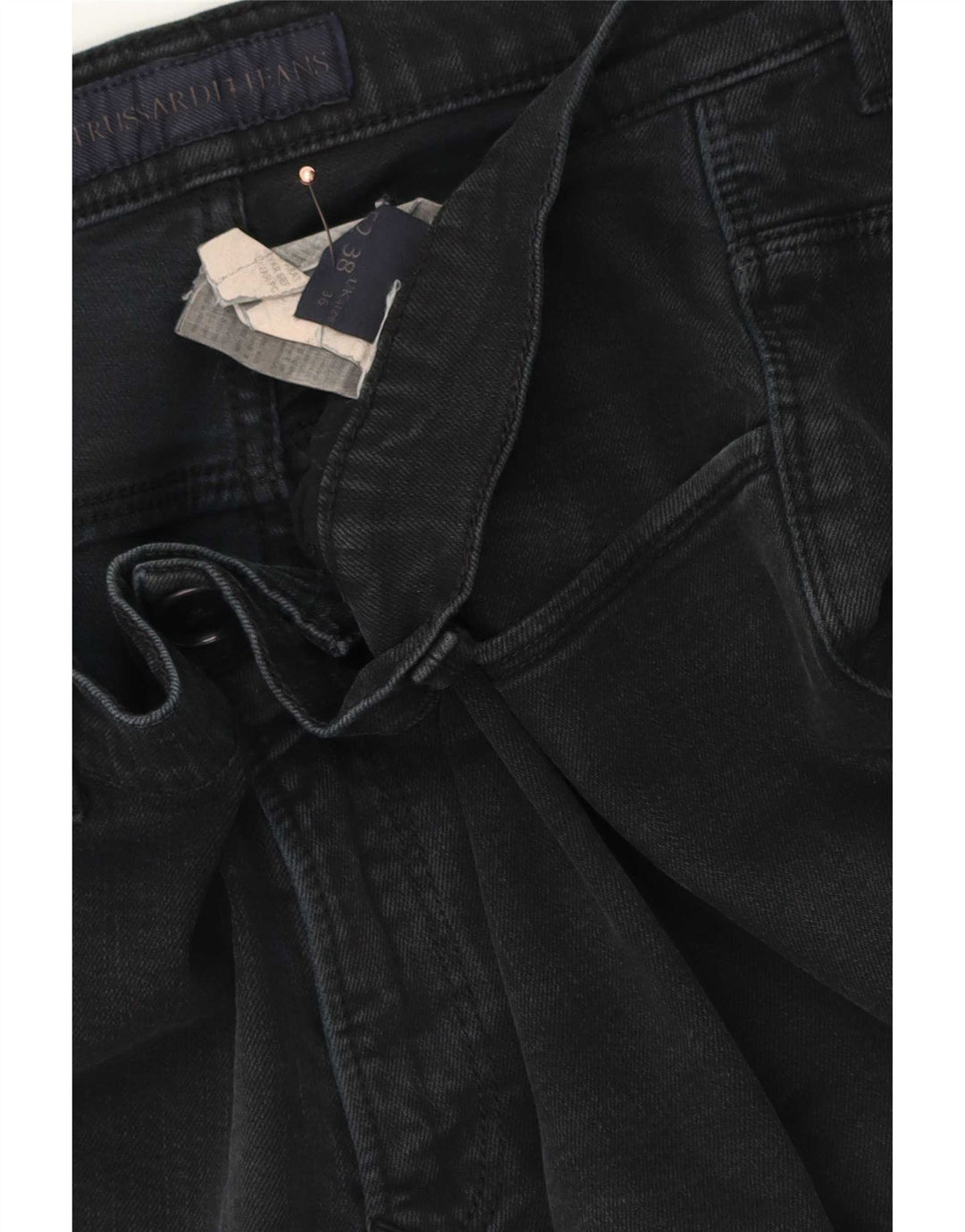 Trussardi Ανδρικό Slim Jeans W36 L34 Μαύρο βαμβακερό