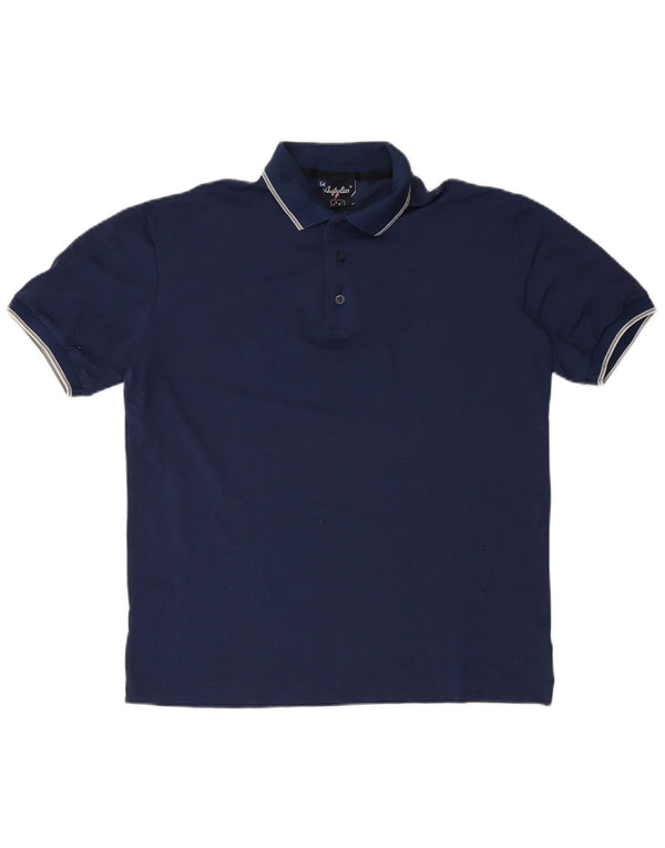AUSTRALIAN L'ALPINA Ανδρικό μπλουζάκι πόλο IT 54 XL Navy Blue Polyamide
