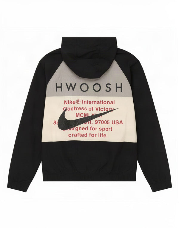 Ανδρική φόρμα γυμναστικής Nike Swoosh Graphic Top Jacket Small Black Colourblock