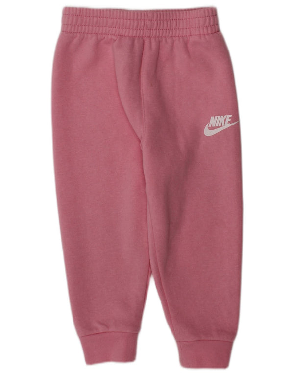 Παντελόνι αθλητικής φόρμας NIKE Baby Girls Graphic Joggers ροζ 12-18 μηνών