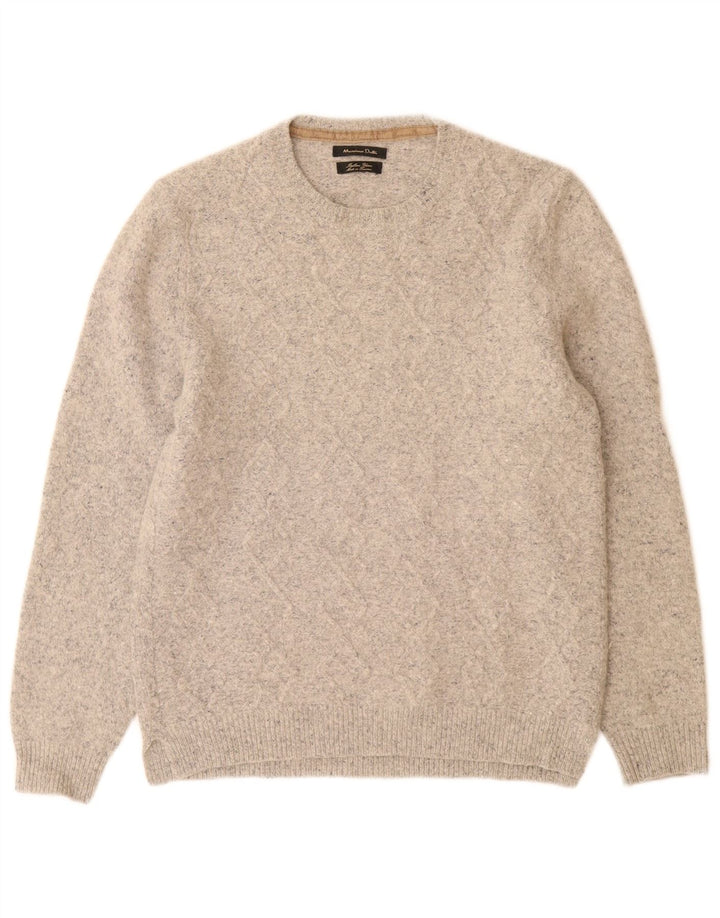 Ανδρικό πουλόβερ Massimo Dutti Crew Neck Jumper Medium Grey