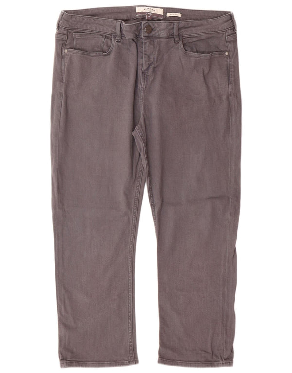 FAT FACE Γυναικείο τζιν Capri US 16 2XL W36 L24 Γκρι βαμβακερό