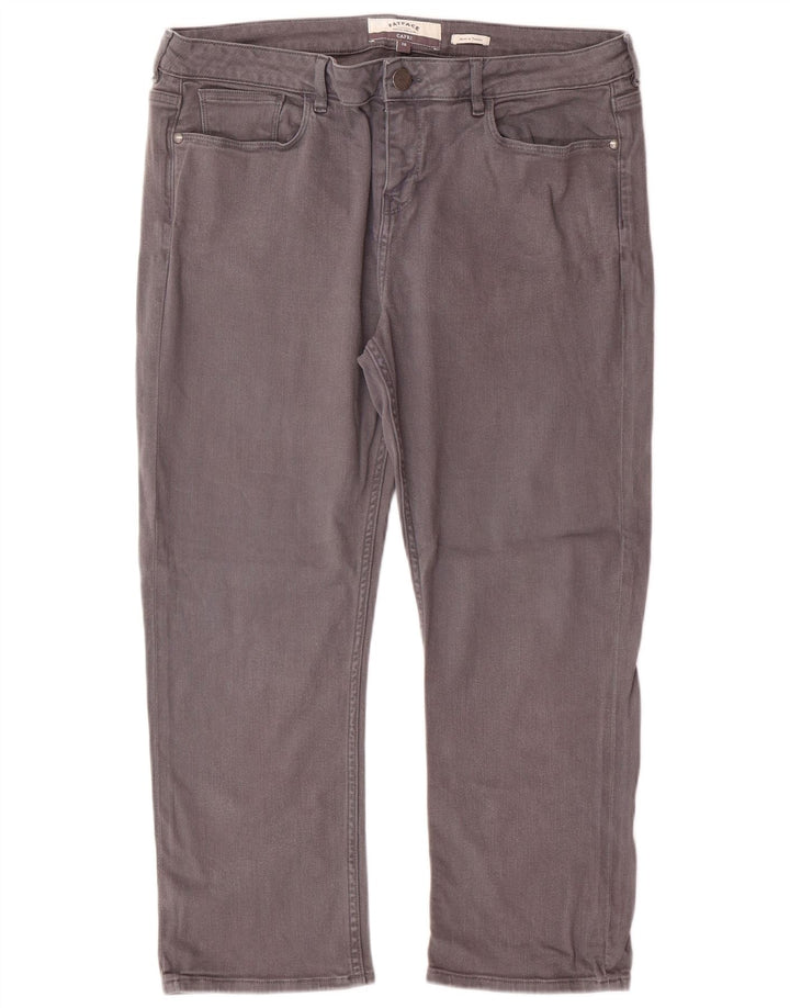 FAT FACE Γυναικείο τζιν Capri US 16 2XL W36 L24 Γκρι βαμβακερό