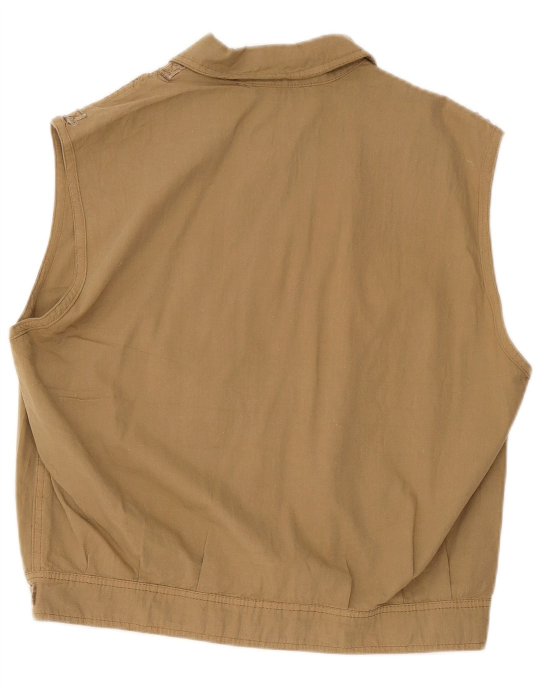 Faciba Γυναικείο Oversized Utility Gilet IT 44 Μεσαίο μπεζ φλοράλ βαμβάκι