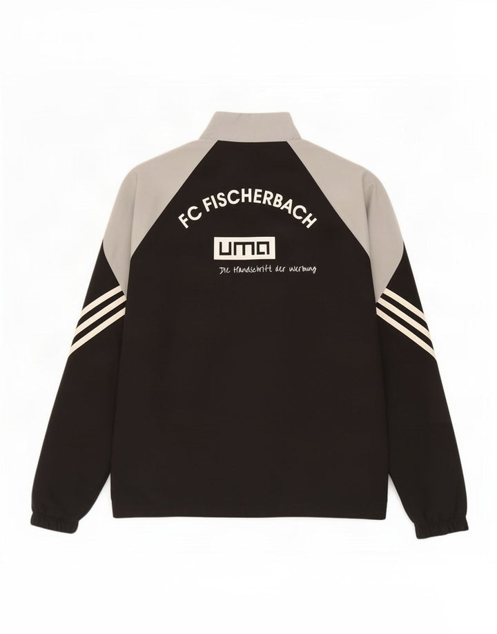Ανδρική φόρμα γυμναστικής Adidas Top Jacket μεσαίου μαύρου χρώματος πολυεστέρας