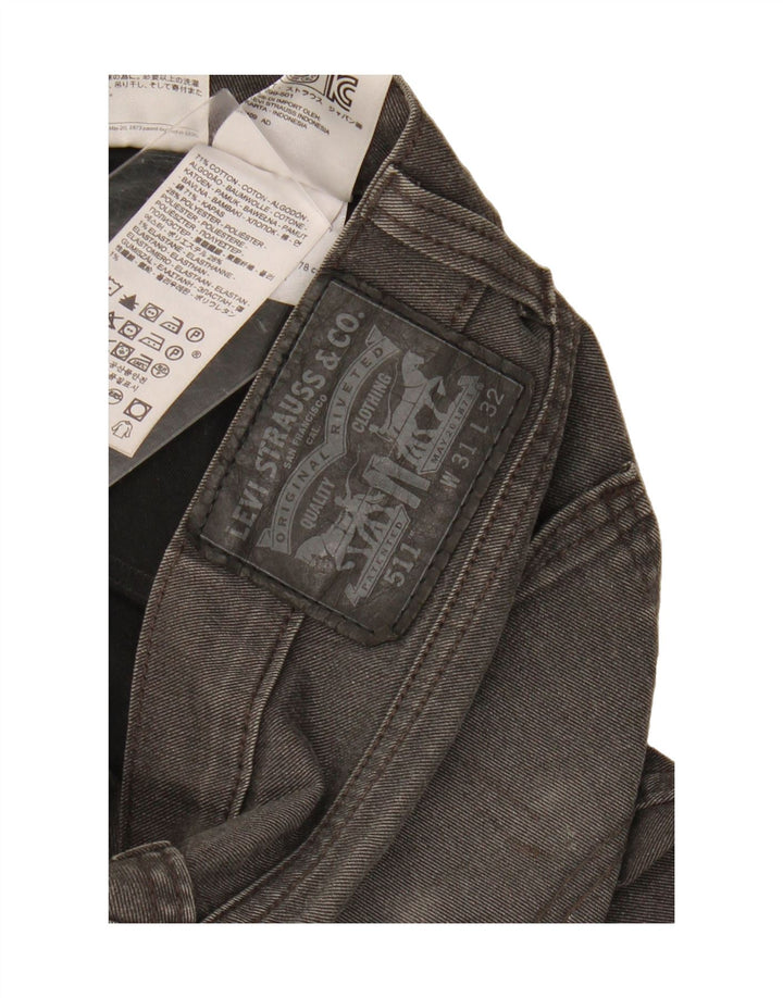 LEVI'S Mens 511 Slim Jeans W31 L32 Grey Cotton Vintage Levi's and Second-Hand Levi's from Messina Hembry 