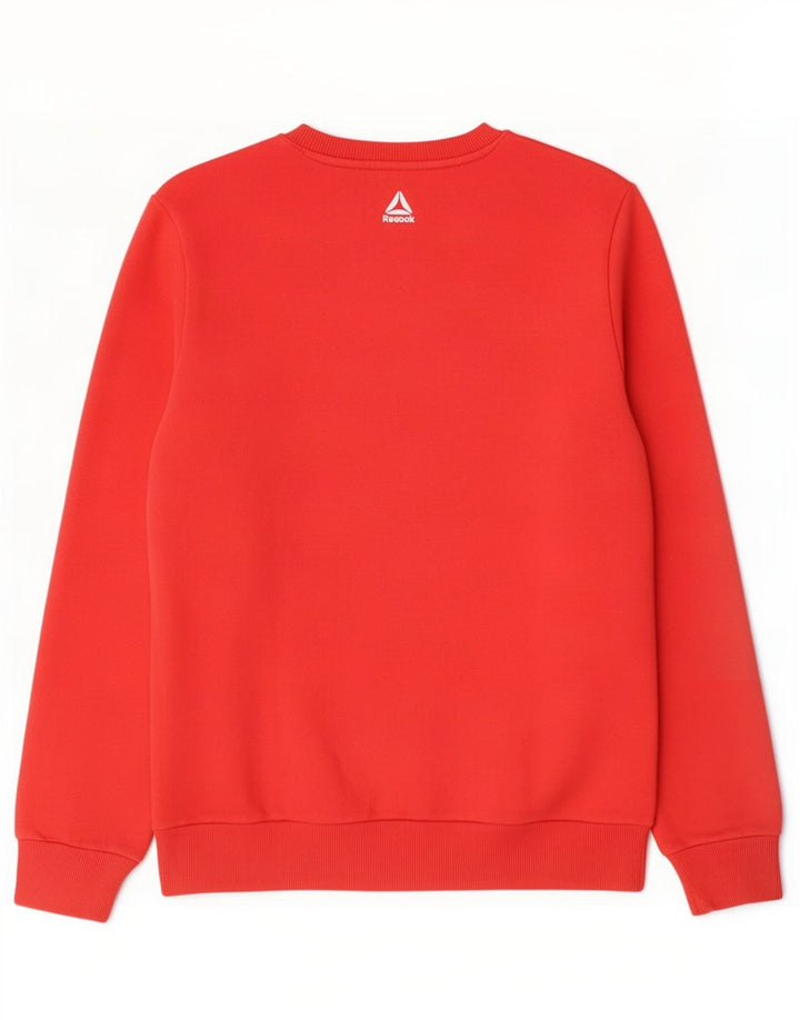 Ανδρικό γραφικό φούτερ Reebok Jumper Medium Red Colourblock