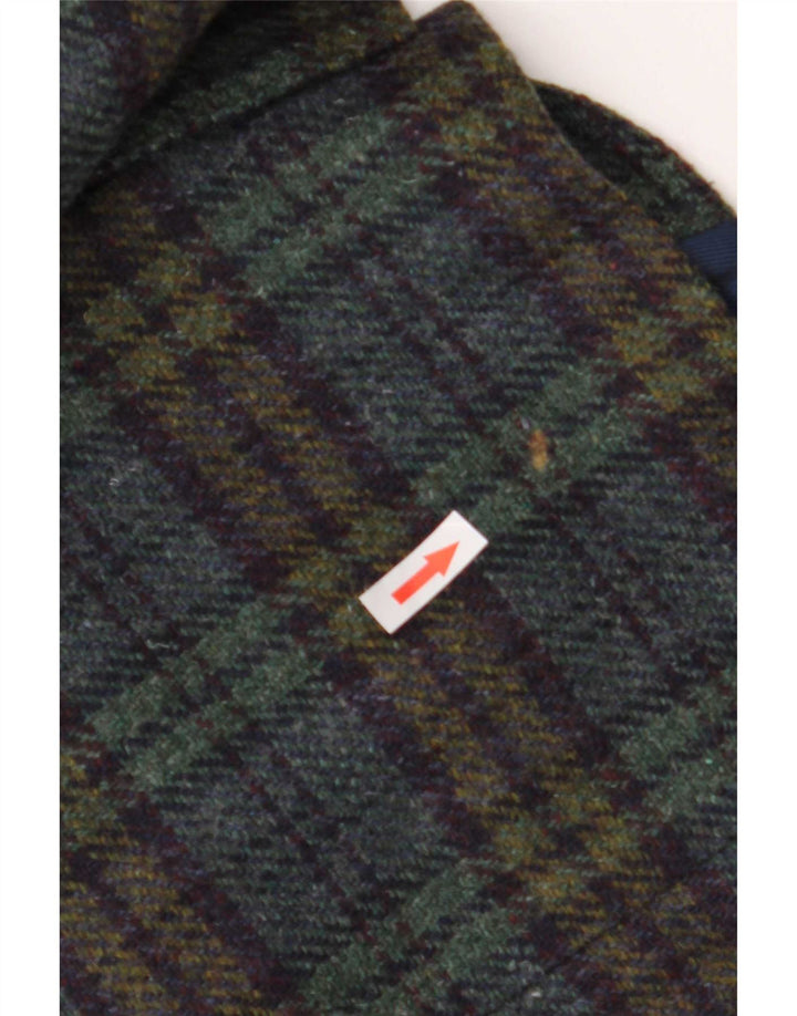 Vintage Ανδρικό σακάκι με 2 κουμπιά σακάκι IT 50 Large Navy Blue Check Wool