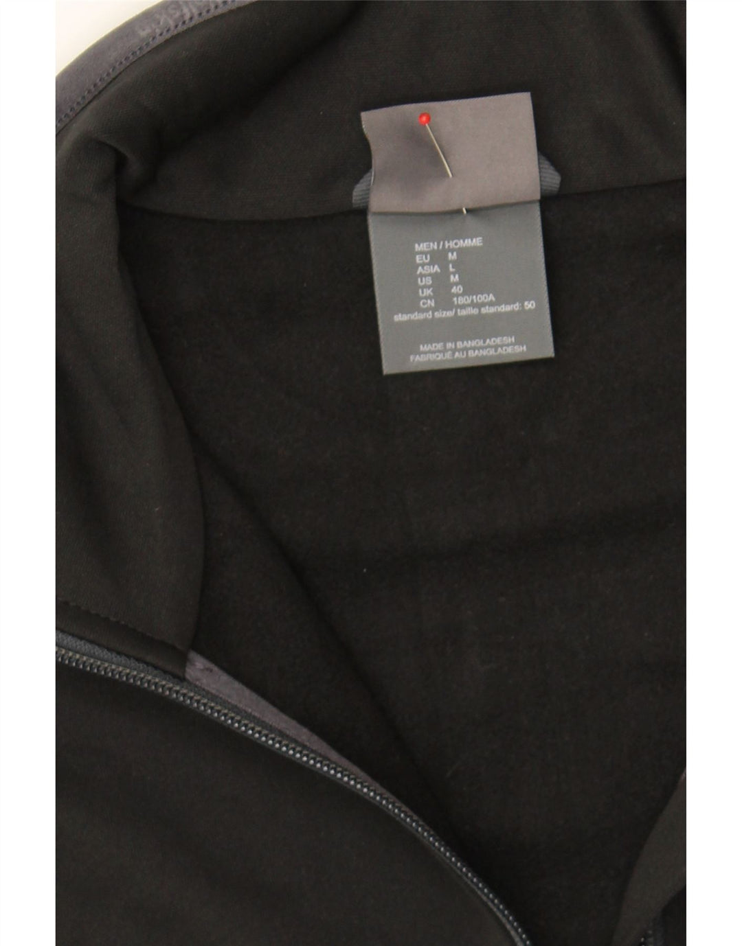 JACK & JONES Mens Tracksuit Top Jacket UK 40 Medium Black Polyester Vintage Jack & Jones and Second-Hand Jack & Jones from Messina Hembry 