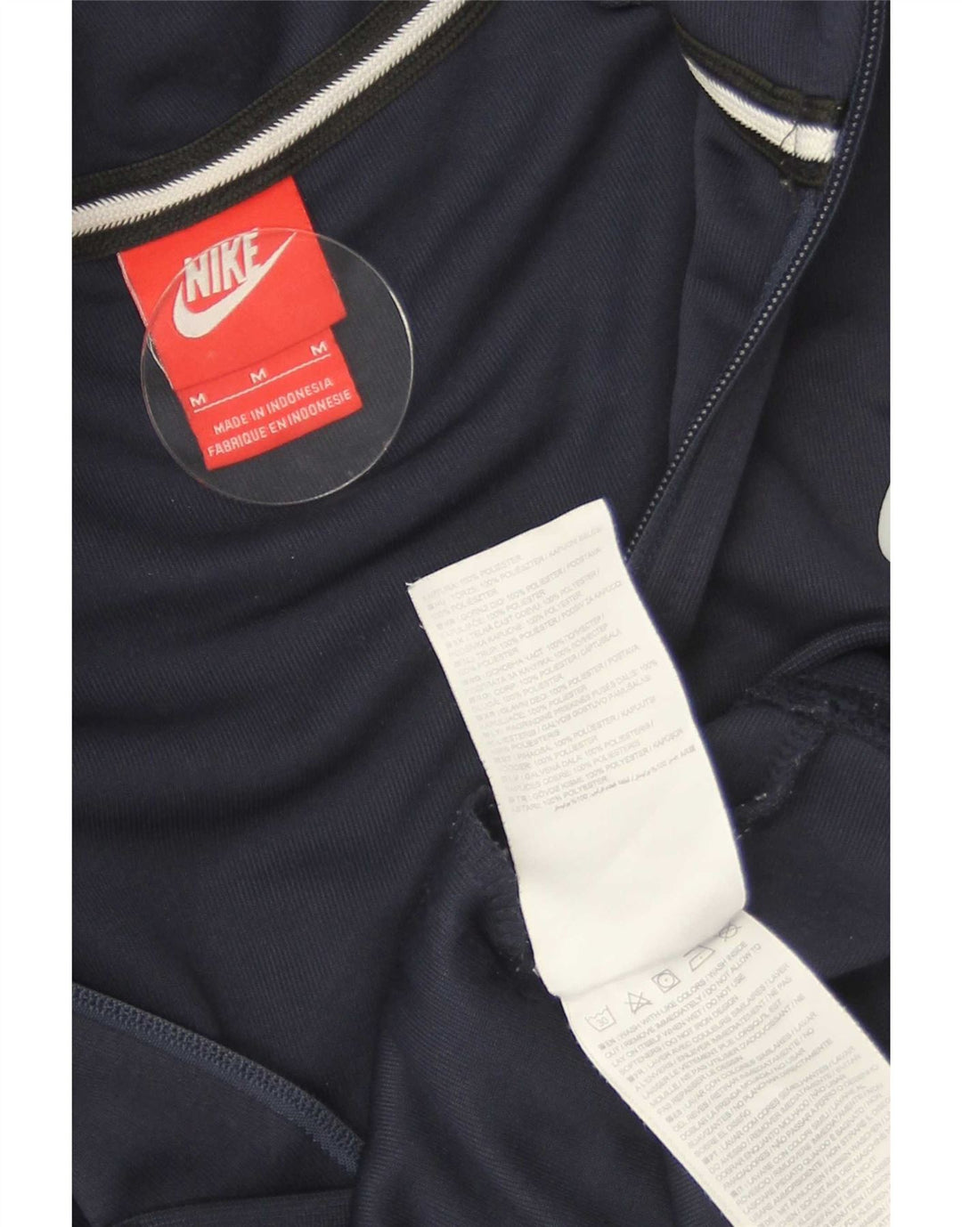 Ανδρικό πουλόβερ Nike με φερμουάρ με κουκούλα, μεσαίο μπλε ναυτικό, πολυεστέρας