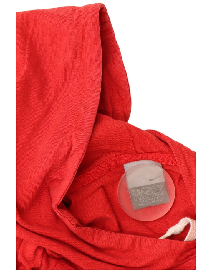 NIKE Ανδρικό Air Graphic Hoodie Jumper UK 45/47 XL κόκκινο βαμβακερό