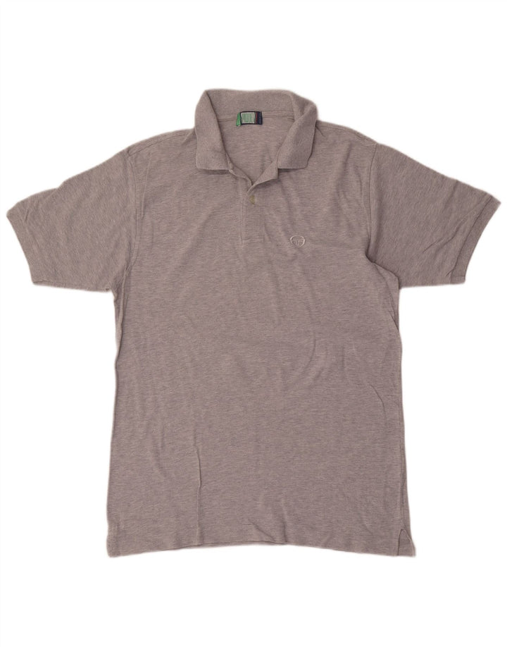 Sergio Tacchini Ανδρικό μπλουζάκι πόλο IT 52 μεγάλο γκρι βαμβακερό