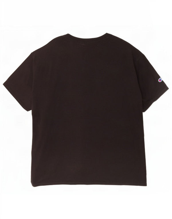 Ανδρικό γραφικό T-Shirt Champion Top XL Μαύρο βαμβακερό