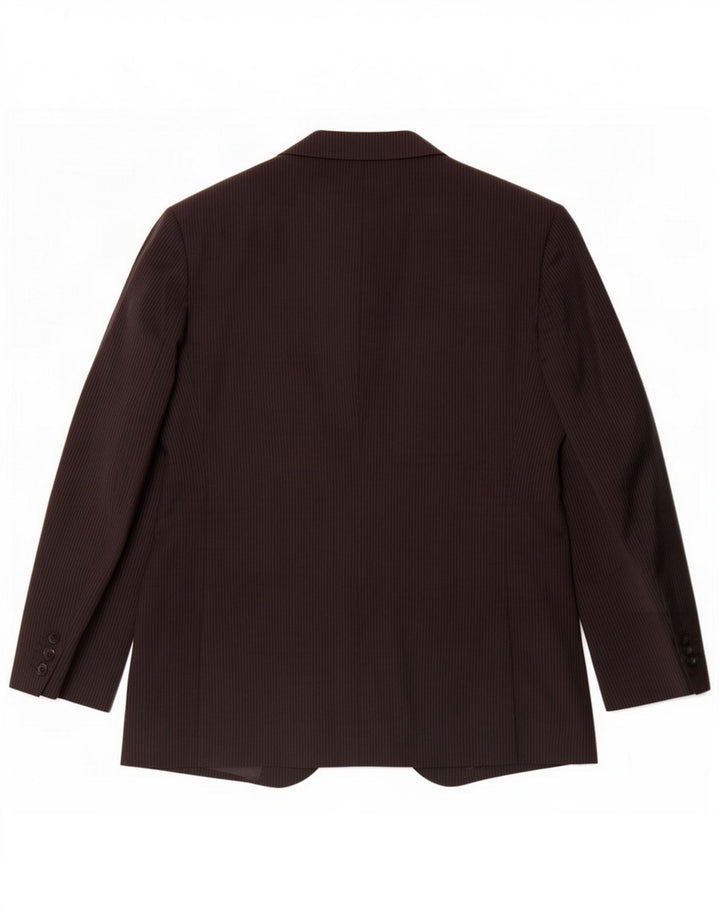 Marks & Spencer Ανδρικό τζάκετ μπλέιζερ με 2 κουμπιά EU 42 Large Black Pinstripe