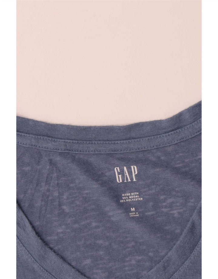Gap Γυναικείο T-Shirt Top UK 14 Medium Blue Modal