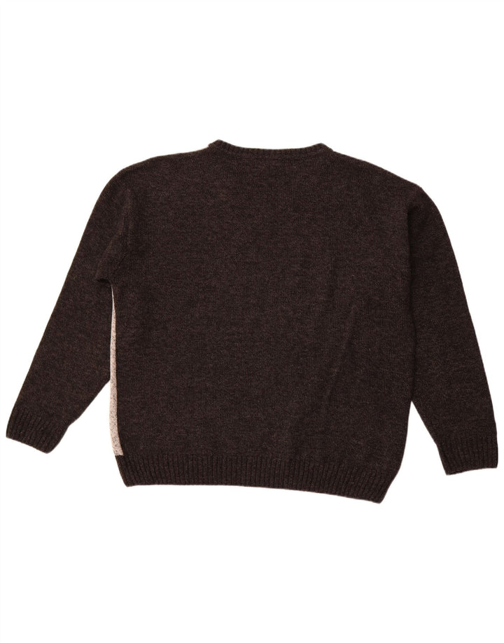 PIERRE CARDIN Ανδρικό πουλόβερ με λαιμόκοψη IT 58 2XL Grey Argyle/Diamond