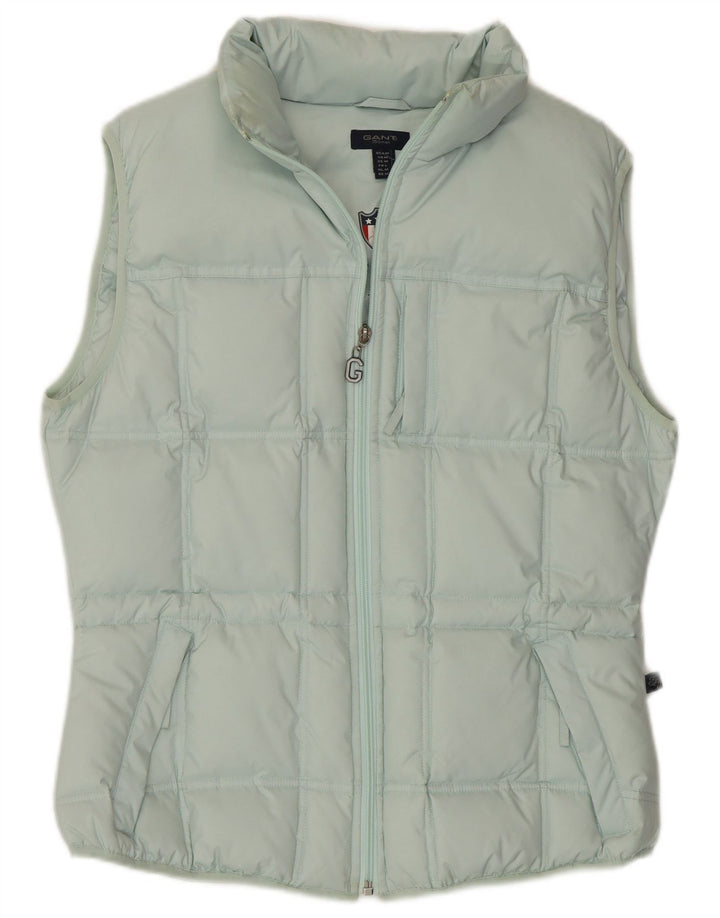 GANT Γυναικείο padded Gilet UK 14 Medium Turquoise Polyester