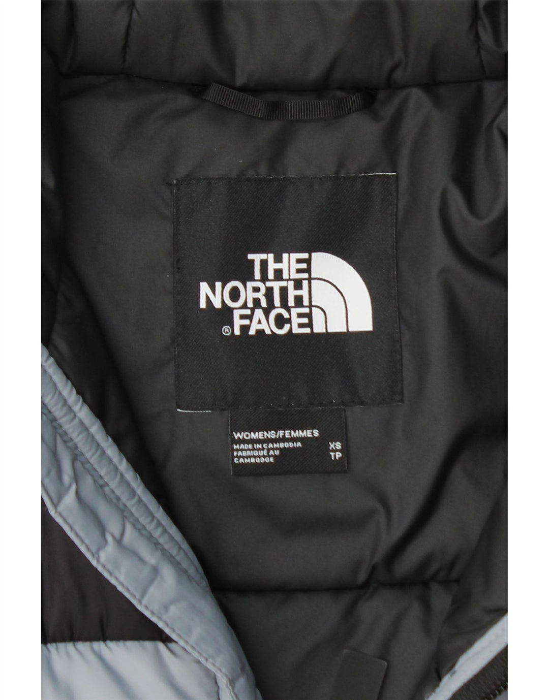 THE NORTH FACE Γυναικείο μπουφάν με κουκούλα με επένδυση UK 6 XS γκρι νάιλον