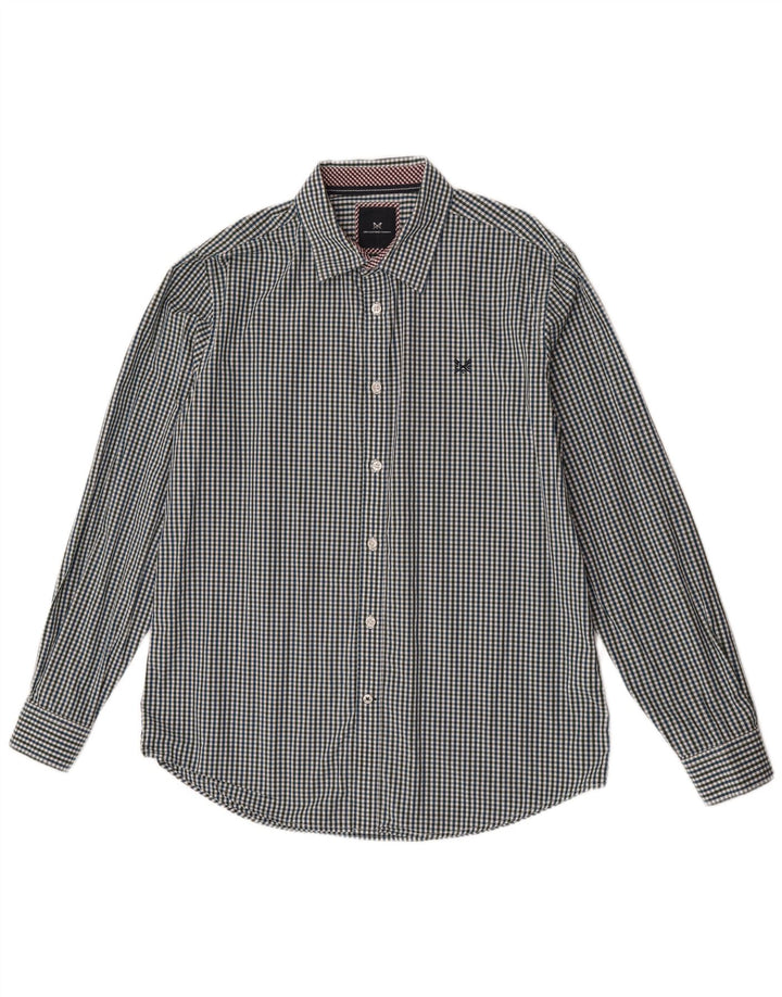 Ανδρικό πουκάμισο Crew Clothing Slim Fit Μεγάλο πολύχρωμο βαμβακερό Gingham