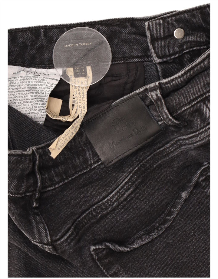 Massimo Dutti Γυναικείο τζιν μποτάκι EU 36 XS W26 L25 μαύρο βαμβακερό
