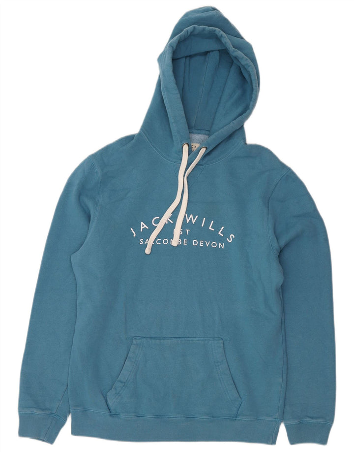 Ανδρικό γραφικό κουκούλα Jack Wills, μεσαίο μπλε βαμβακερό