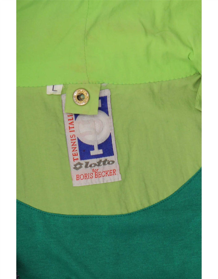 Ανδρικό μπουφάν Lotto Windbreaker Large Green Colourblock