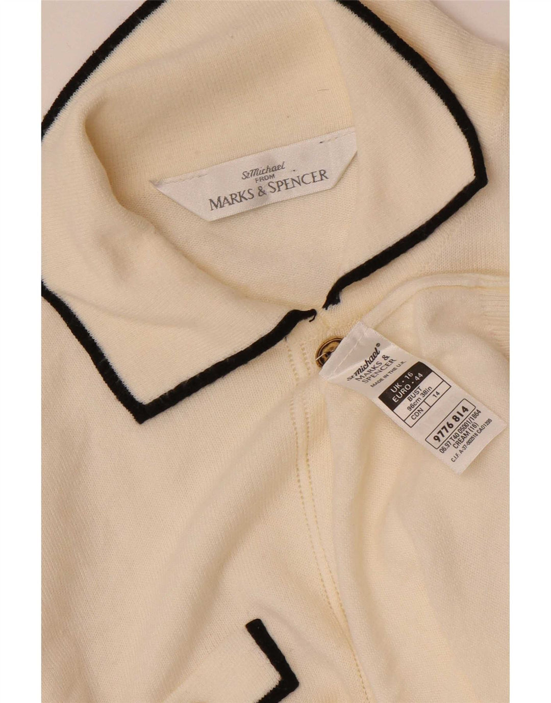 Marks & Spencer Γυναικείο πουλόβερ St. Michael Cardigan UK 16 Large Off White