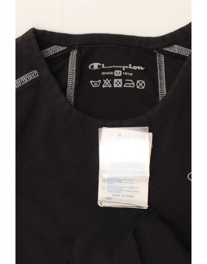 Champion Γυναικείο T-Shirt Top UK 14 Medium Grey Cotton