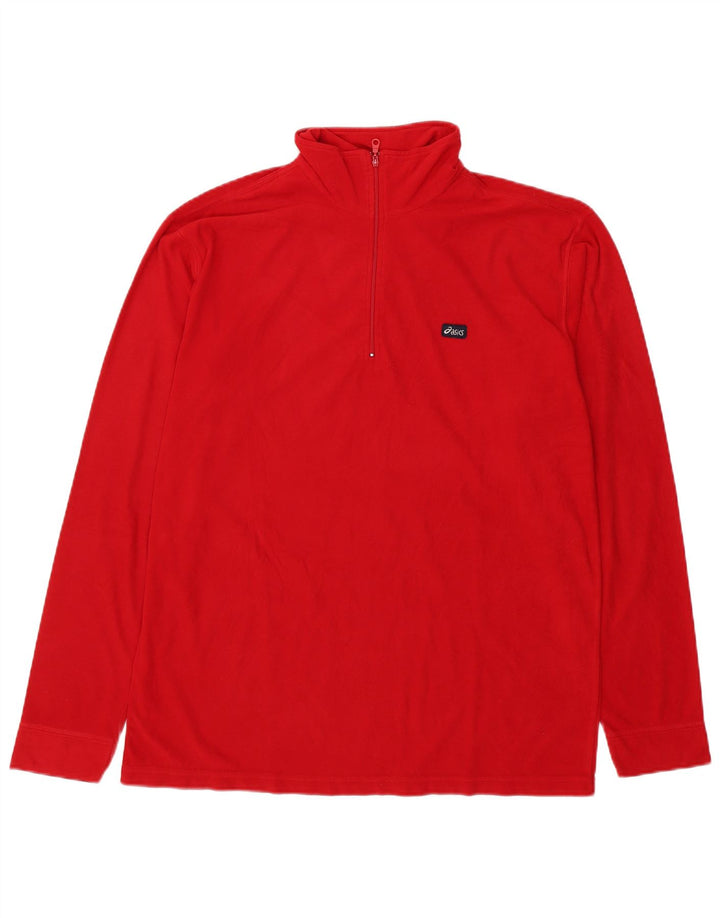 Asics Ανδρικό φερμουάρ Fleece Jumper XL Red Polyester