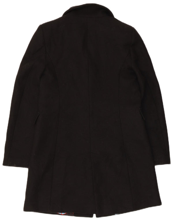 Zara Γυναικείο Πανωφόρι UK 6 XS Μαύρο Μάλλινο