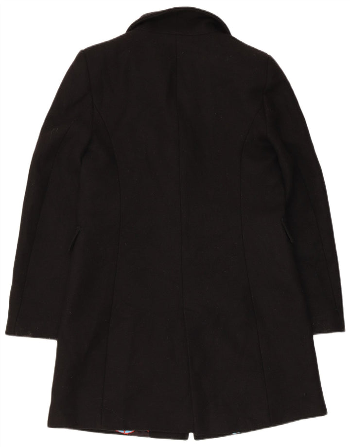 Zara Γυναικείο Πανωφόρι UK 6 XS Μαύρο Μάλλινο