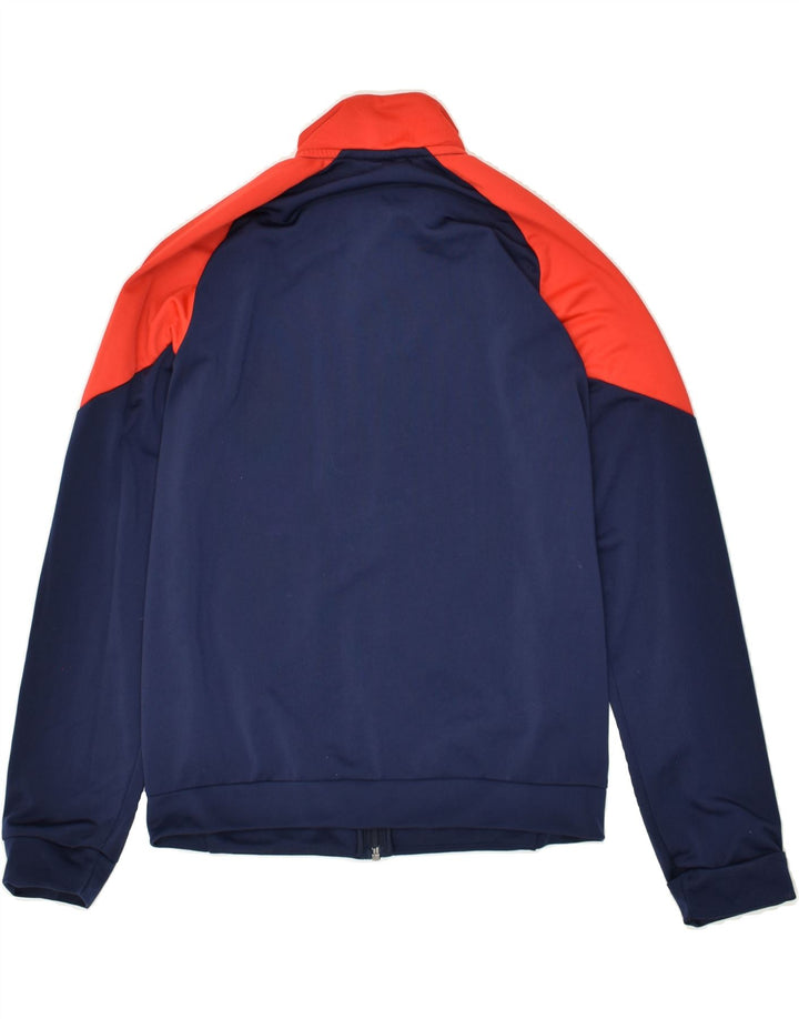 PUMA Boys Graphic Tracksuit Top Jacket 13-14 Years Navy Blue Colourblock | Vintage Puma | Thrift | Second-Hand Puma | Used Clothing | Messina Hembry 