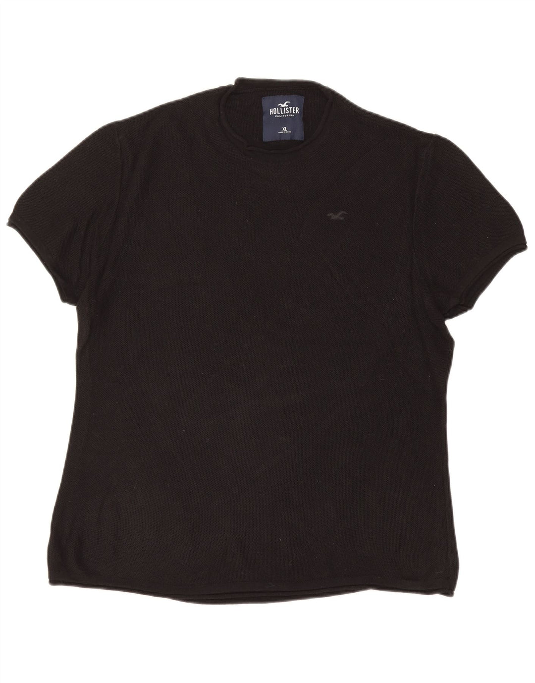 HOLLISTER Mens T-Shirt Top XL Black