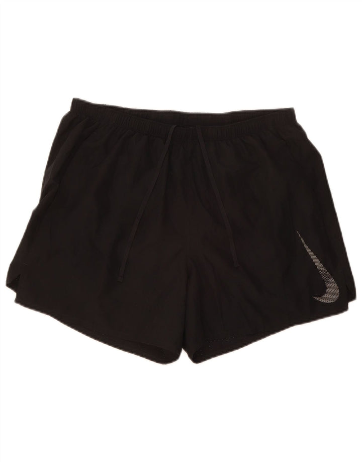 Γραφικό αθλητικό σορτς Nike, ανδρικό Dri Fit, μεγάλο μαύρο πολυεστέρα