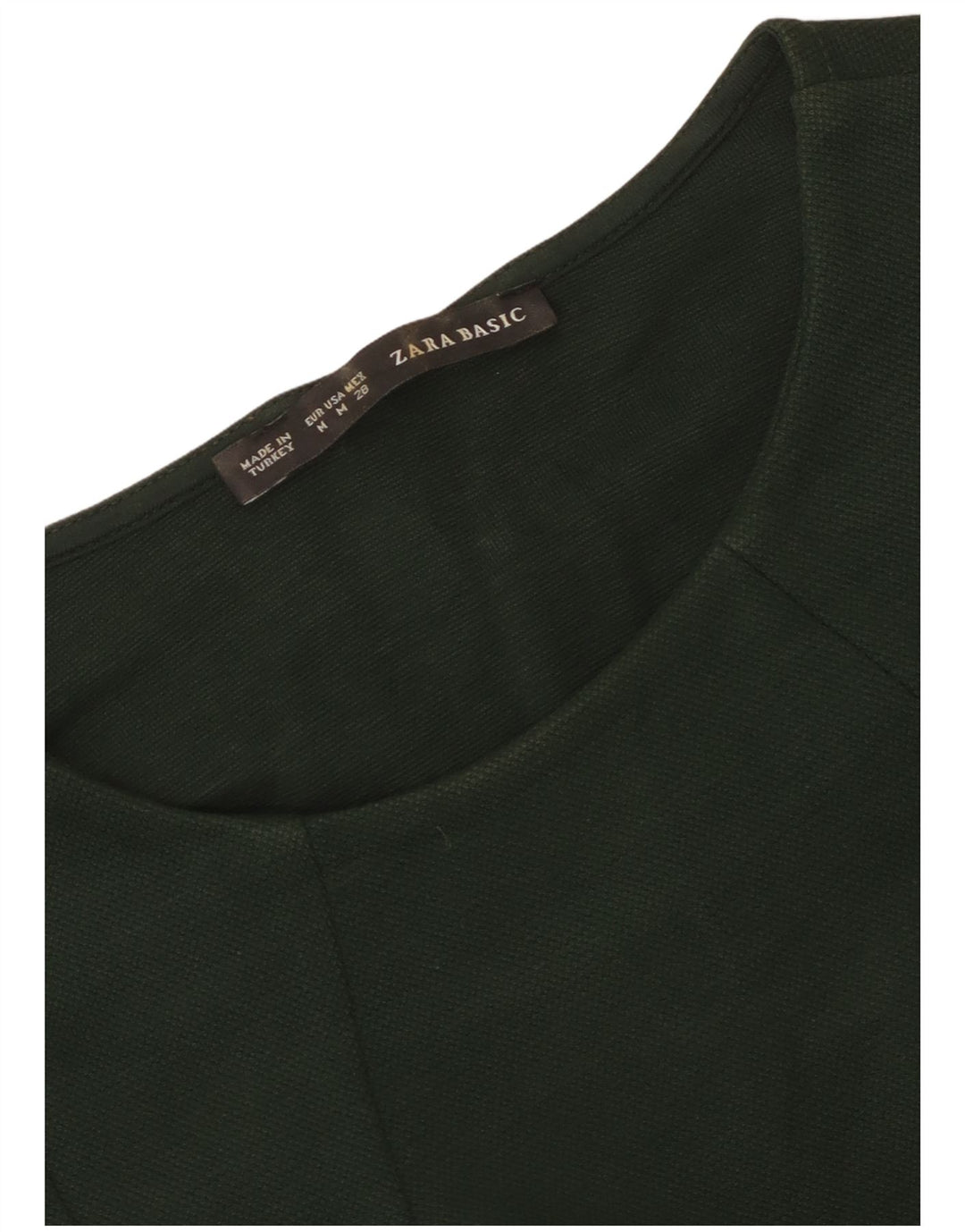 Zara Γυναικείο φόρεμα με θήκη UK 12 Medium Green