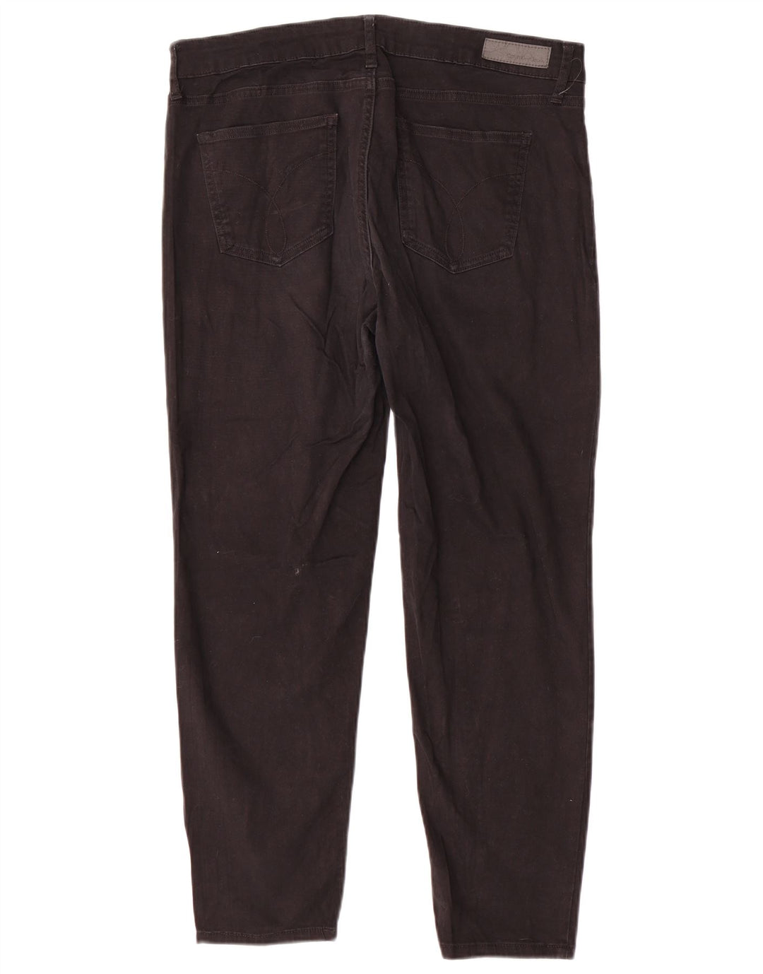 Γυναικείο Skinny Casual Παντελόνι CALVIN KLEIN US 14 XL W34 L26 μαύρο βαμβακερό