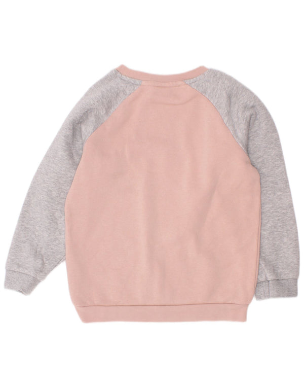Puma Girls Graphic Φούτερ Jumper 3-4 ετών Pink Colourblock Βαμβακερό
