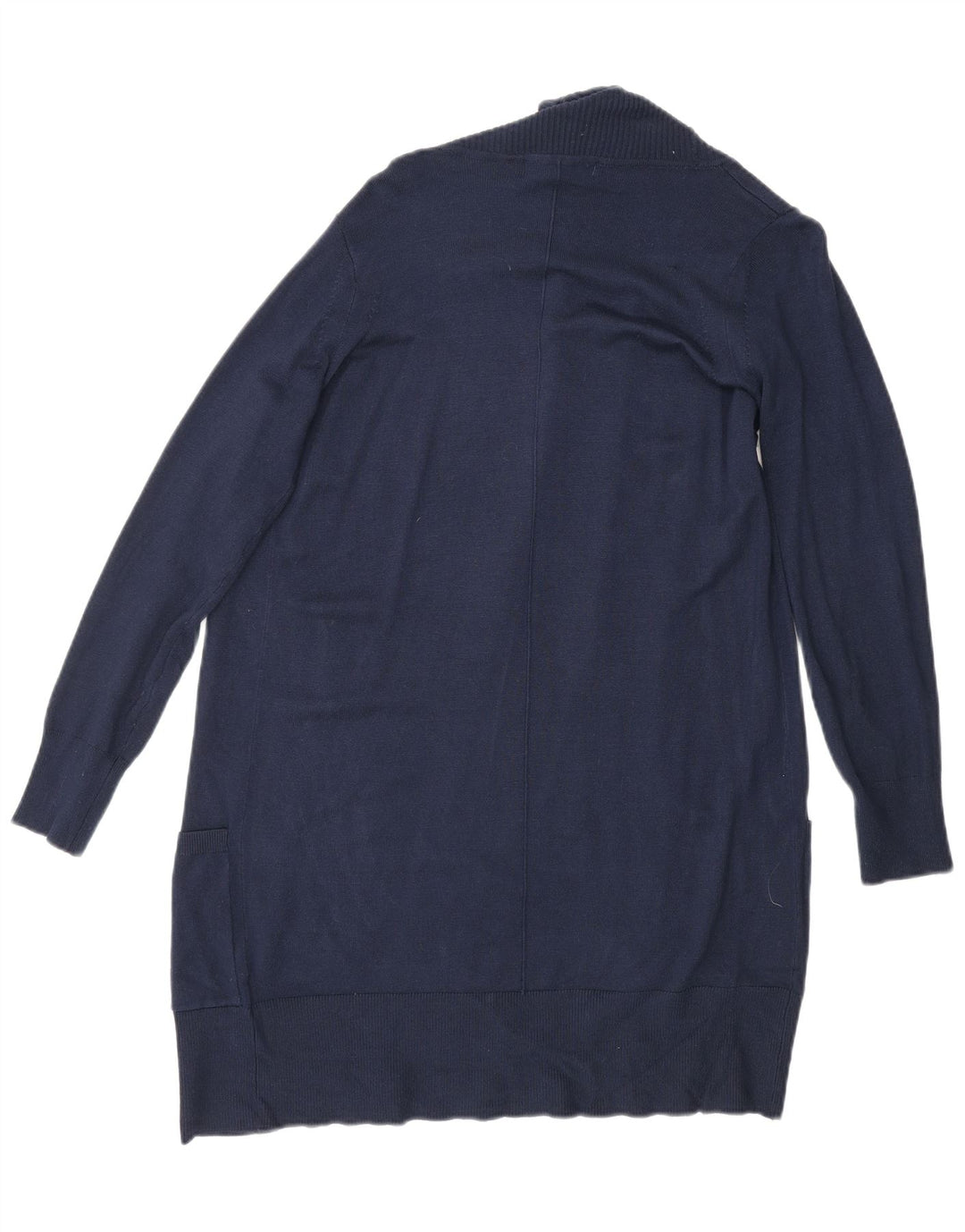 MARKS & SPENCER Γυναικείο Longline ανοιχτό πουλόβερ ζακέτα UK 6 XS Navy Blue