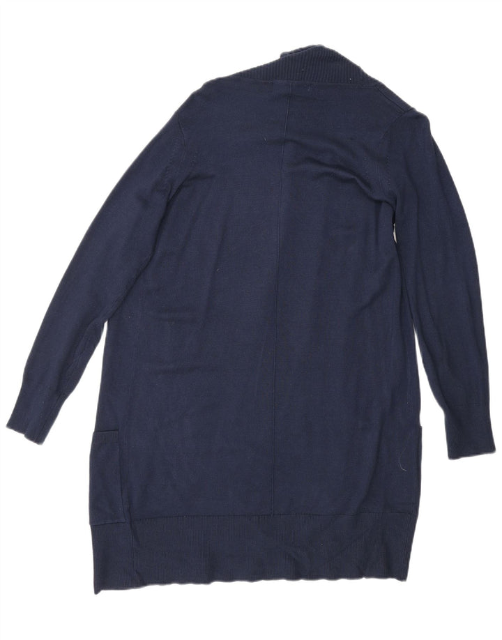 MARKS & SPENCER Γυναικείο Longline ανοιχτό πουλόβερ ζακέτα UK 6 XS Navy Blue