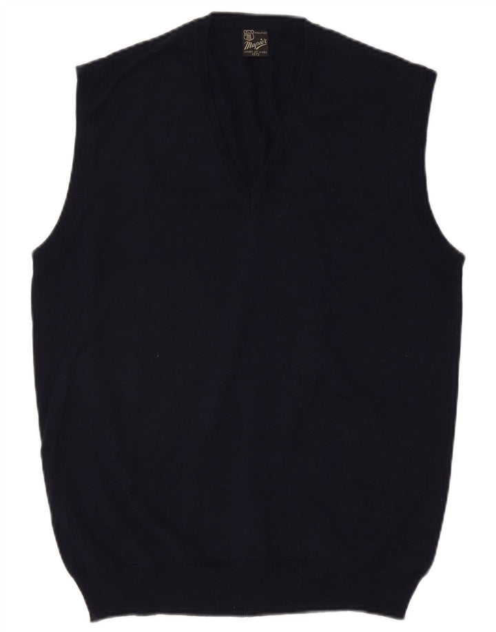 MAPIER Ανδρικό γιλέκο Tank Top Medium Navy Blue Wool