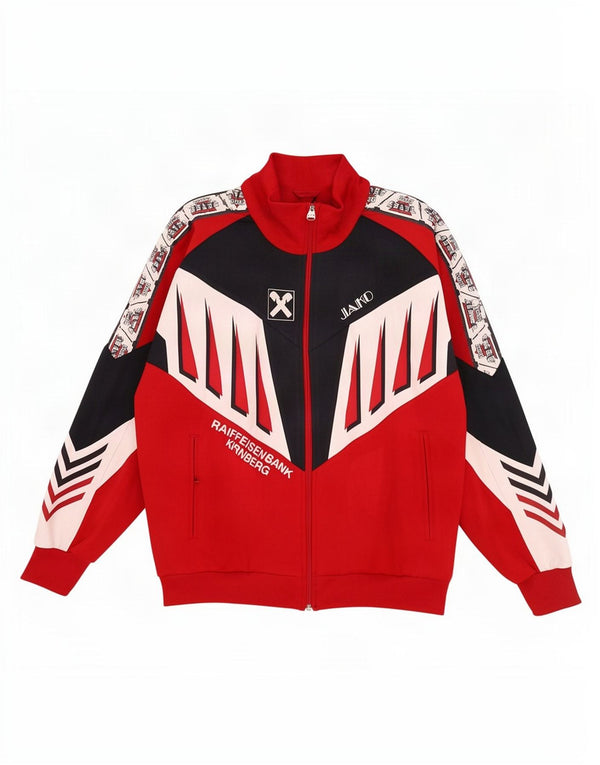 Ανδρική φόρμα με γραφικά Jako Top Jacket Large Red Colourblock 90s