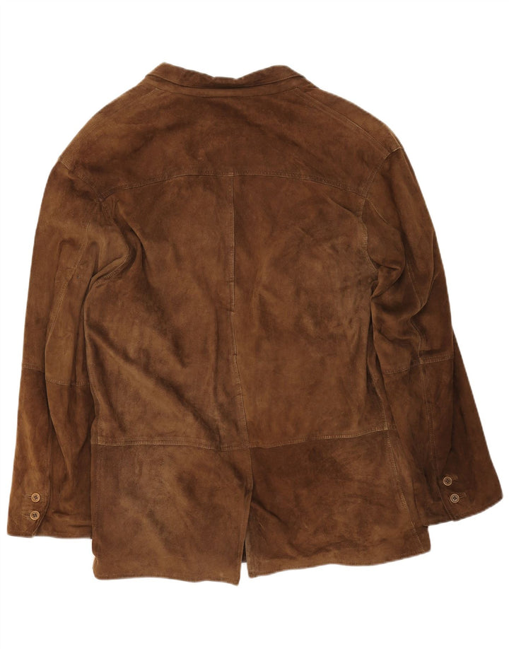 CERRUTI 1881 Ανδρικό Suede Jacket UK 40 Large Brown
