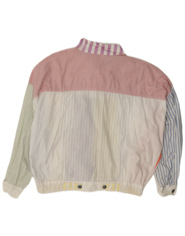 Ανδρικό μπουφάν Naf Bomber UK 42 XL Πολύχρωμο ριγέ βαμβακερό ρετρό