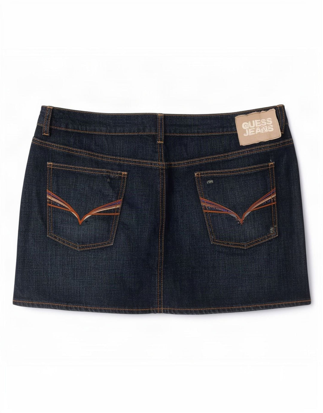 Guess Γυναικεία Μίνι Τζιν Φούστα W32 Μεγάλη Navy Μπλε Βαμβακερή