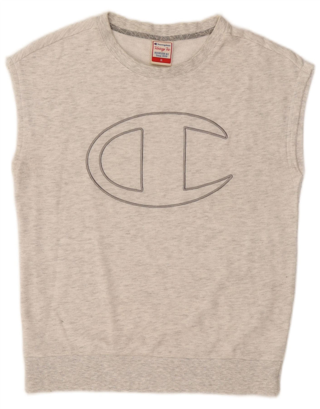 Champion Womens Heritage Fit Graphic Φούτερ Jumper UK 14 Medium Grey