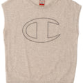 Champion Womens Heritage Fit Graphic Φούτερ Jumper UK 14 Medium Grey