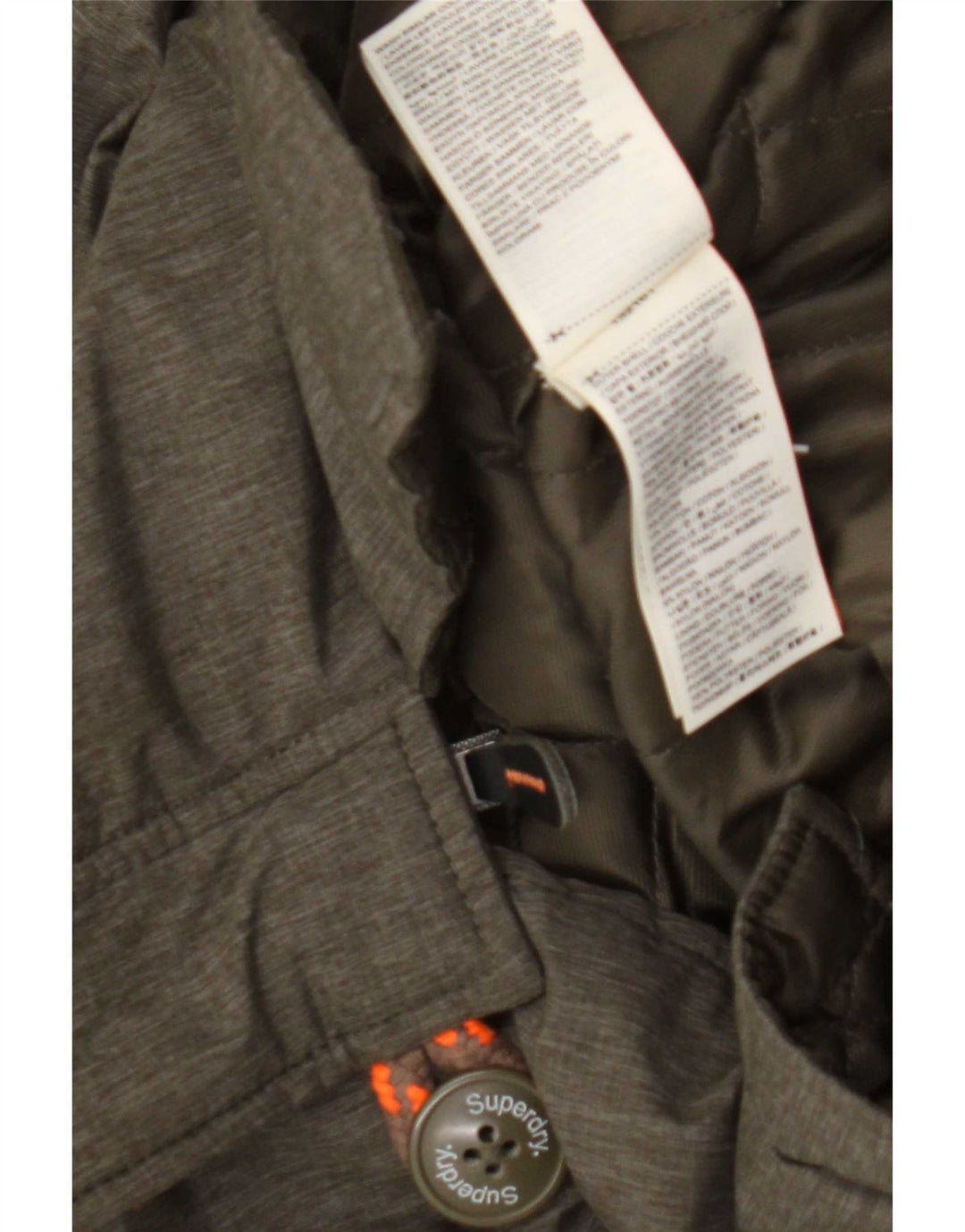 Ανδρικό μπουφάν Parka με κουκούλα Superdry UK 42 XL Khaki Polyester