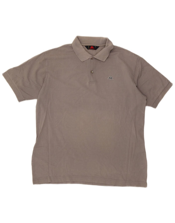 Ανδρικό μπλουζάκι πόλο Kappa XL Γκρι βαμβακερό