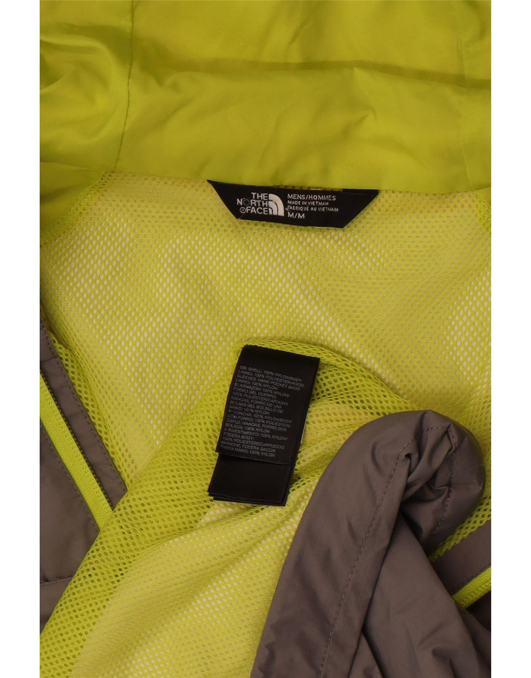 The North Face Ανδρικό μπουφάν βροχής με κουκούλα UK 38 Medium Grey Colorblock Nylon